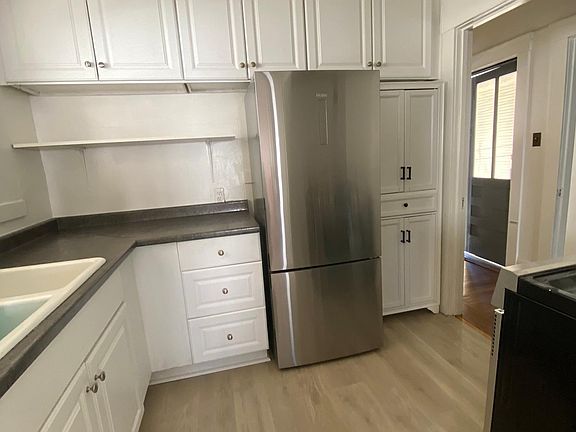 updated kitchen with stainless steel appliances