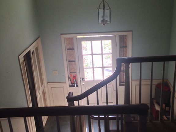 Looking over grand foyer