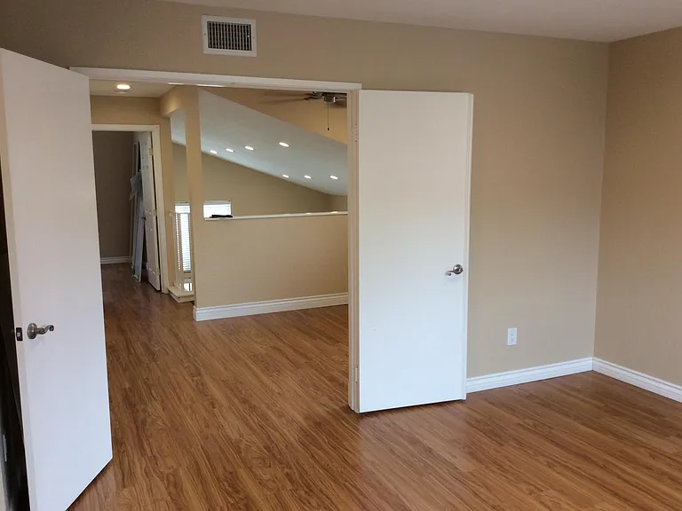 Master bedroom double door entry
