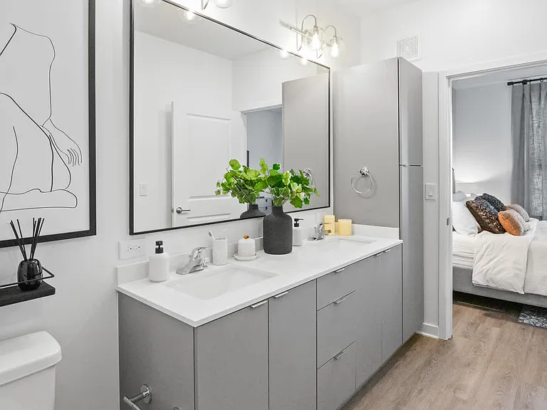 Bathroom With Hard Surface Flooring
