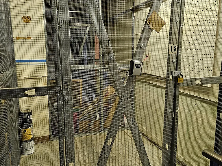 Storage in basement