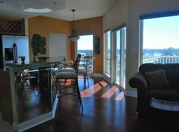 Dining area with kitchen bar