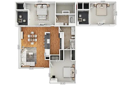 Floor plan 2B2