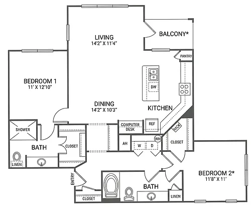 Floor plan B2