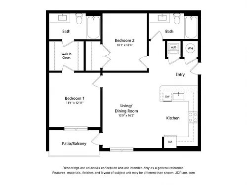Floor plan 2IC Allocated