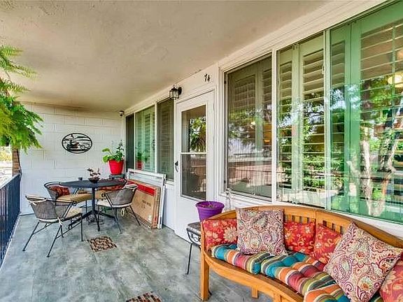 Beautifully tiled front porch.
