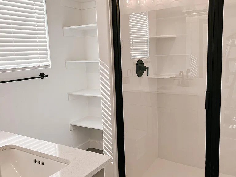 Primary bathroom shower