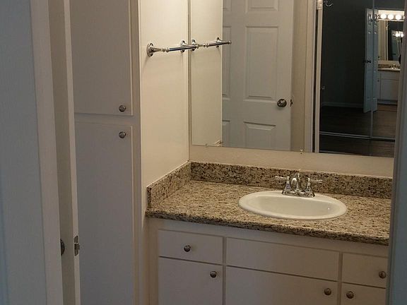 Separate vanity with granite counter top