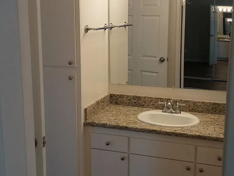 Separate vanity with granite counter top