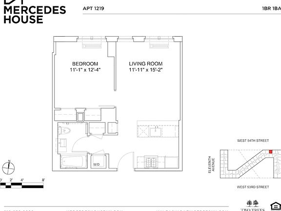 2nd image of 550 W 54th St APT 1219