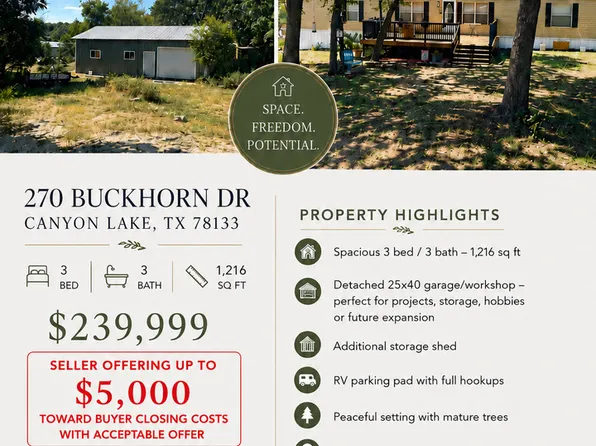 270 Buckhorn Dr, Canyon Lake, TX 78133