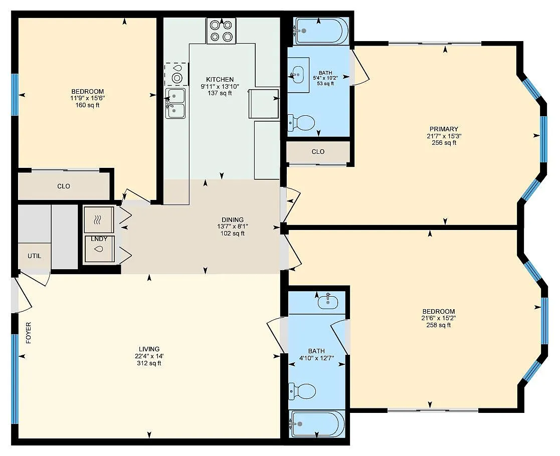 Floor plan 3672 - Persian Empire II Contemporary 3Bd 2Ba