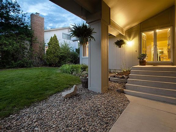 Covered Double Door Entrance