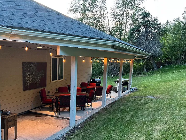 Back yard patio.