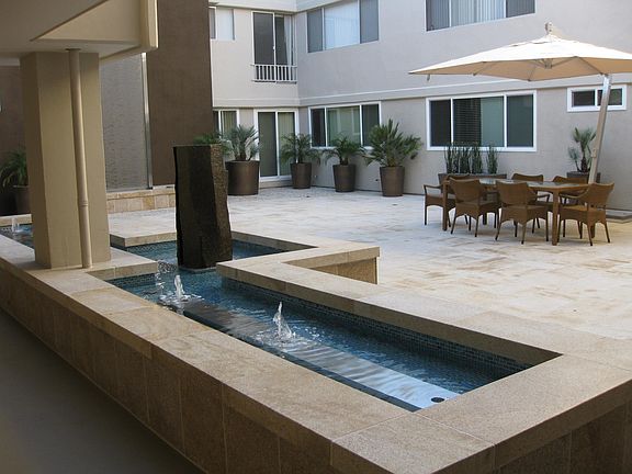 View of Zen pond from Master bedroom
