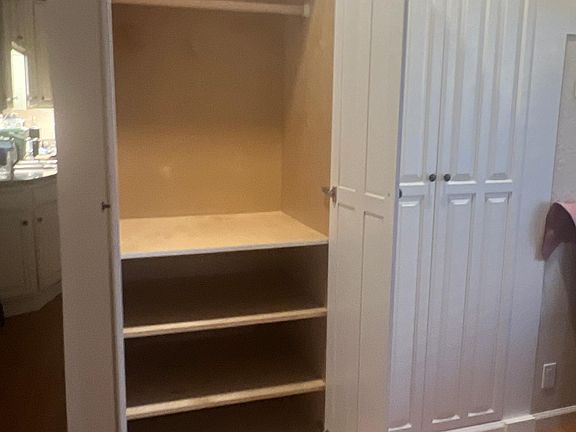 Inside of storage unit in living room