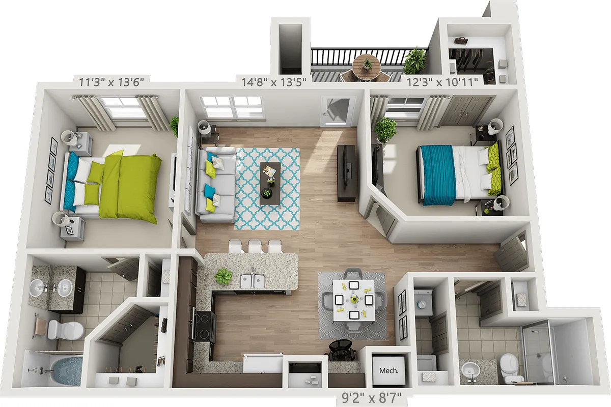 Floor plan B3