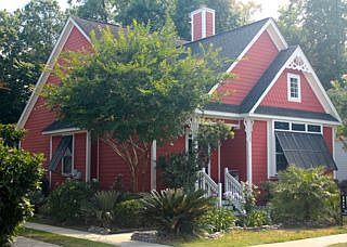 Mature landscaping