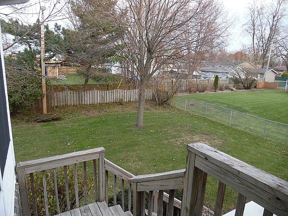 View from back stairs