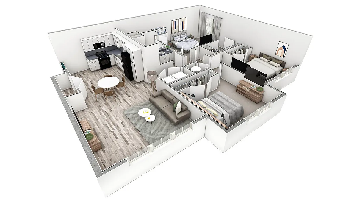 Floor plan 3-2 BR Premier Retreat Summit
