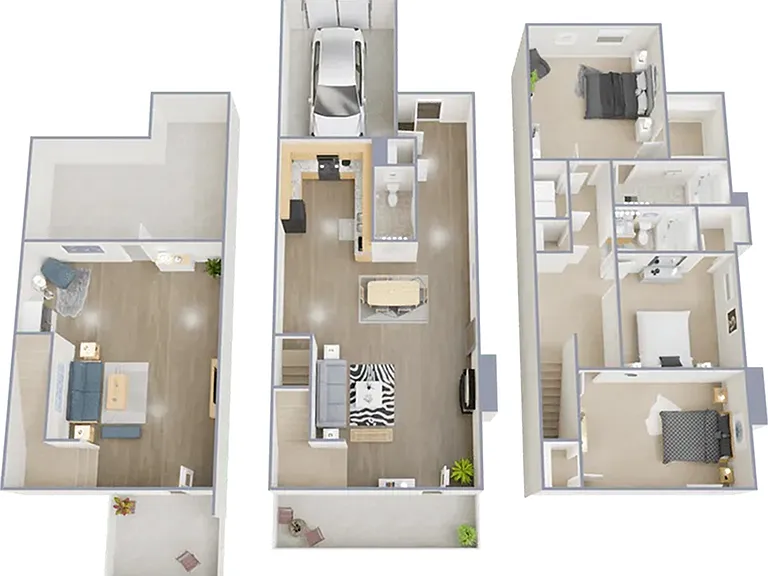 Three bedroom, two and a half bath, 1,777 square foot townhome Three bedroom, two and a half bath, 1,777 square foot townhome