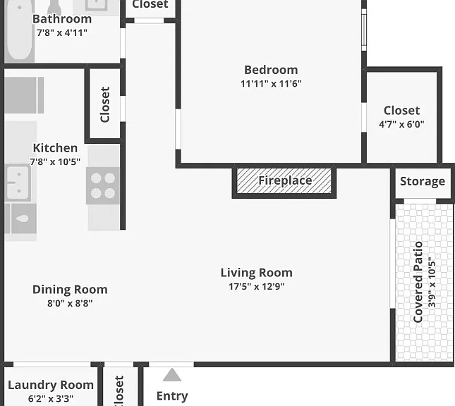 A1 - 1BD, 1BA - 707SF A1 - 1BD, 1BA - 707SF