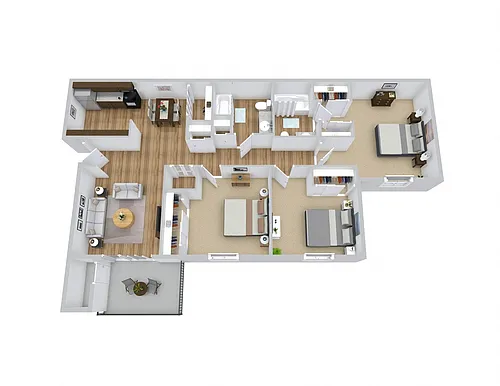Floor plan 3 Bedroom