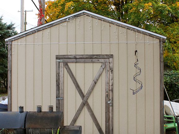 Storage shed.