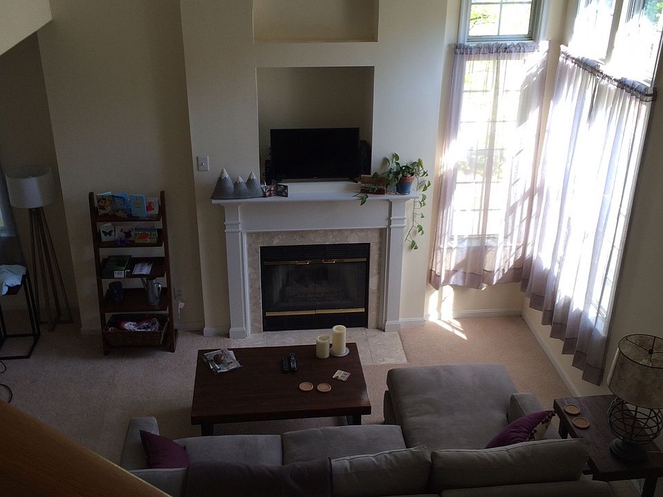 Living room area, open with vaulted ceiling