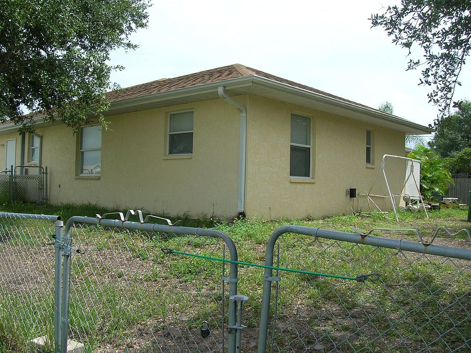 Fenced back yard
