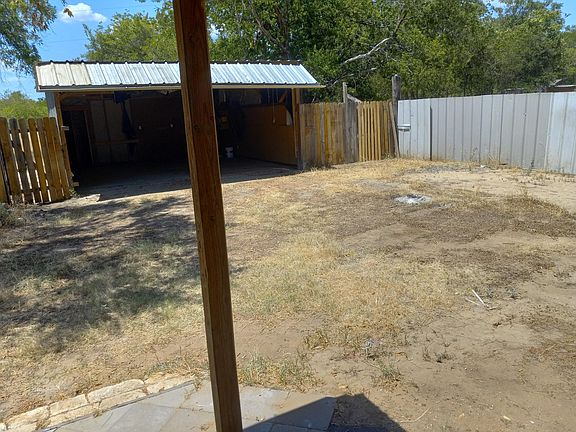 fenced in portion of back yard