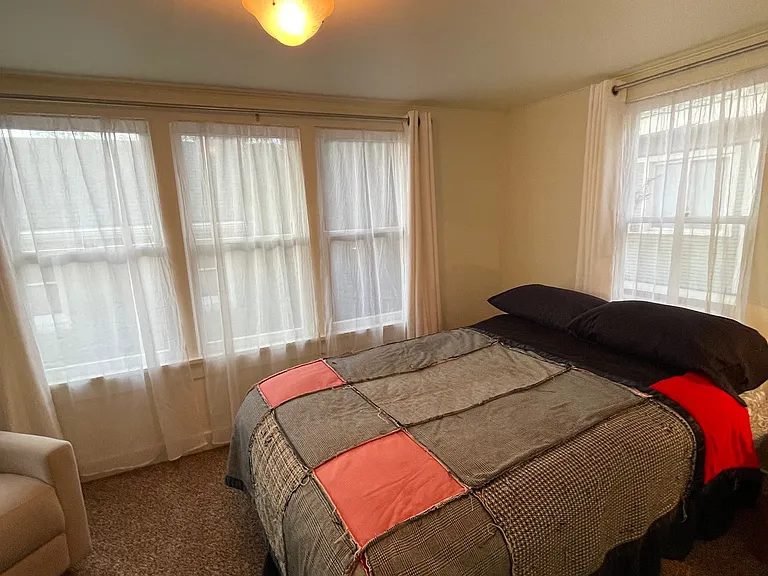 Bedroom next to family room.