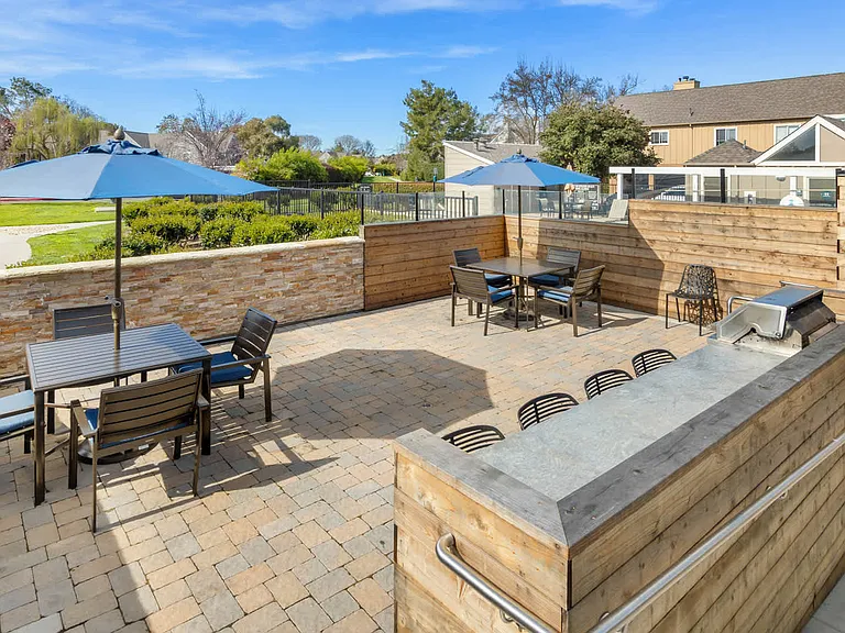 Outdoor Lounge with Grilling Area