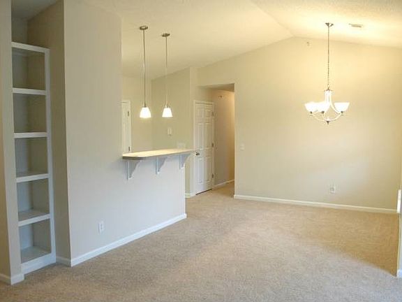 living area to kitchen