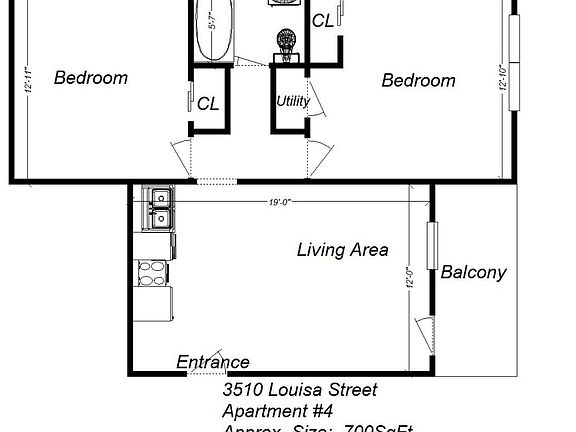 4th image of 3530 Louisa St #26