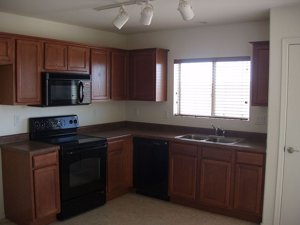 Track lighting and Black Appliances!