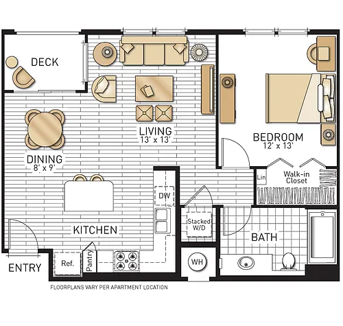 Floor plan Mirada - One Bedrooms