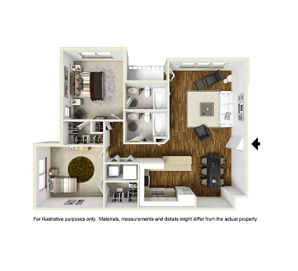 Floor plan 2 Bed