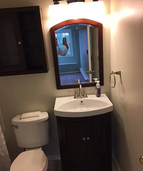 Updated bath off the bedroom.