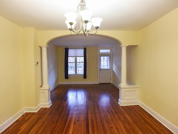Dining room looking at front door