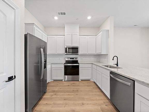 The kitchen of the Blazer has energy efficient appliances.