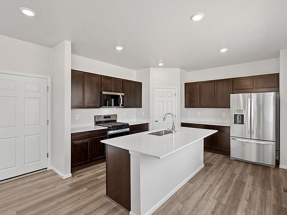 The Dillon floorplan image taken at a Meritage Homes community in Severance, CO.