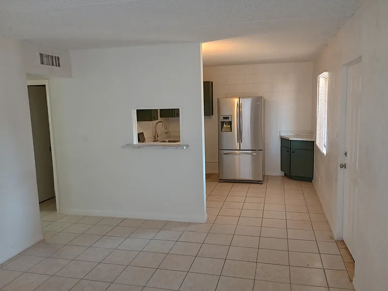 spacious dining room with fresh paint