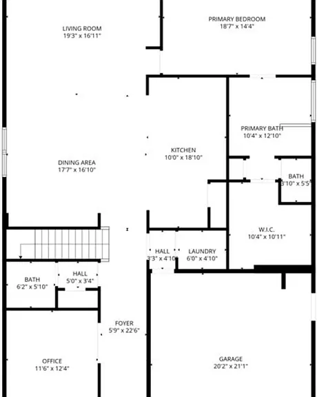 Down Stairs Floorplan