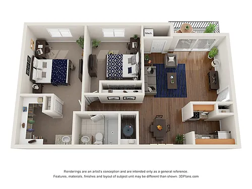 Floor plan The Monroe Deluxe