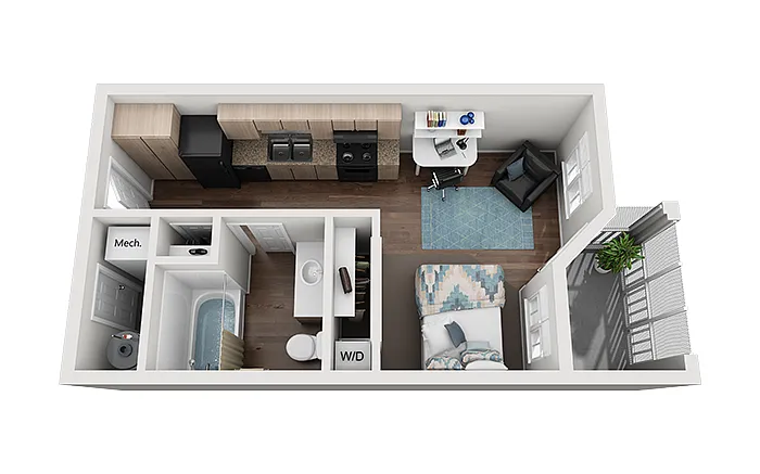 Floor plan Studio