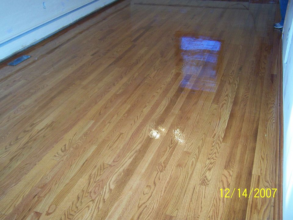 newly refinished floor