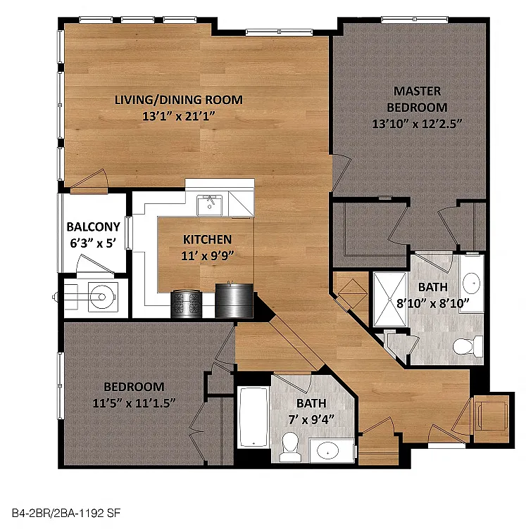 Floor plan B4