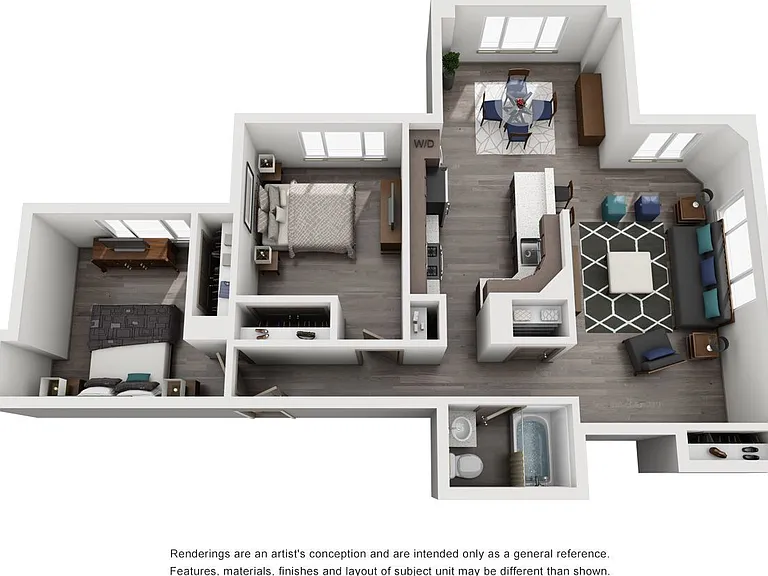 Cooper George - Grand - 1 Beds - 1 Baths - 1007 Sq. ft.