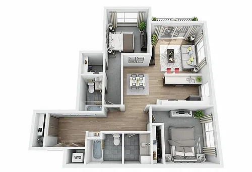 Floor plan 2 Bed G